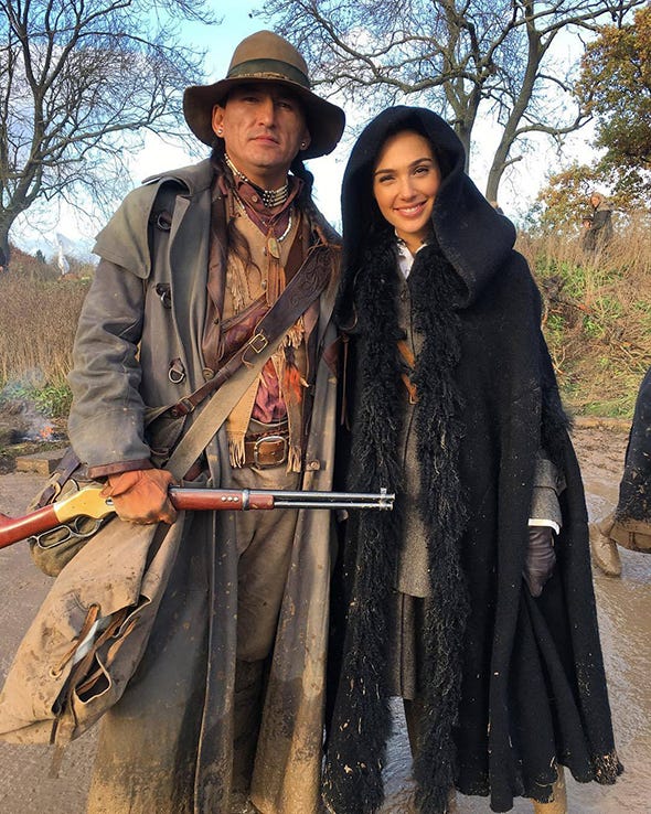 Gene Brave Rock & Gal Gadot (Filmed in Leavesden)